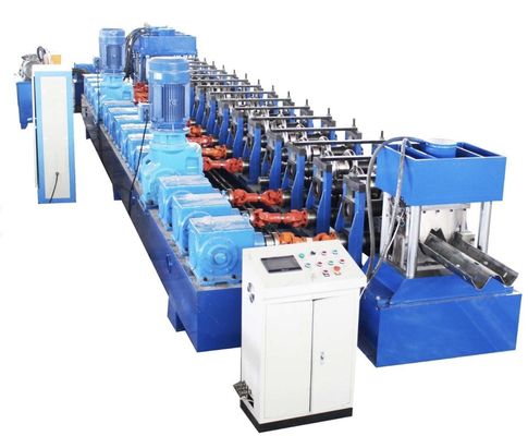 kupować 7.5KW Highway Guardrail Roll Forming Machine Q235 Metal Roll Former online manufacture